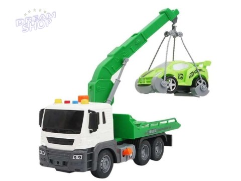 Multifunkcyjna Ciężarówka, Laweta, Dźwig, Transporter + Samochód 1:16 Multifunkcyjna Ciężarówka, Laweta, Dźwig, Transporter + Samochód 1:16