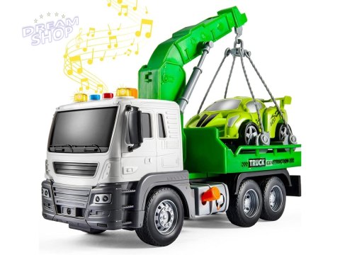 Multifunkcyjna Ciężarówka, Laweta, Dźwig, Transporter + Samochód 1:16 Multifunkcyjna Ciężarówka, Laweta, Dźwig, Transporter + Samochód 1:16