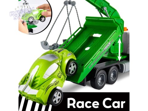 Multifunkcyjna Ciężarówka, Laweta, Dźwig, Transporter + Samochód 1:16 Multifunkcyjna Ciężarówka, Laweta, Dźwig, Transporter + Samochód 1:16