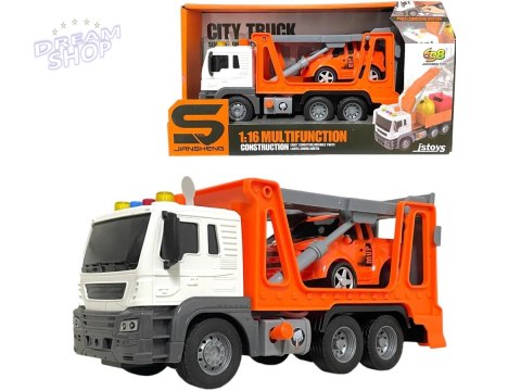 Multifunkcyjna Ciężarówka, Laweta, Transporter + Samochód Pomoc Drogowa 1:16 Auto Multifunkcyjna Ciężarówka, Laweta, Transporter + Samochód Pomoc Drogowa 1:16 Auto