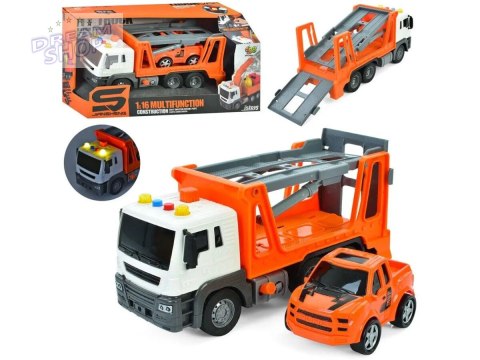 Multifunkcyjna Ciężarówka, Laweta, Transporter + Samochód Pomoc Drogowa 1:16 Auto Multifunkcyjna Ciężarówka, Laweta, Transporter + Samochód Pomoc Drogowa 1:16 Auto