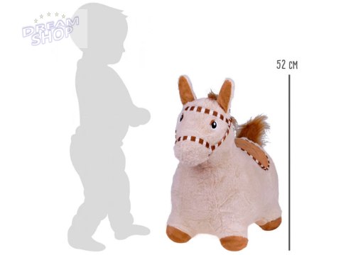 Pompowany konik skoczek pluszowy do skakania dla dziecka pompka ZA5443 JB Pompowany konik skoczek pluszowy do skakania dla dziecka pompka ZA5443 JB