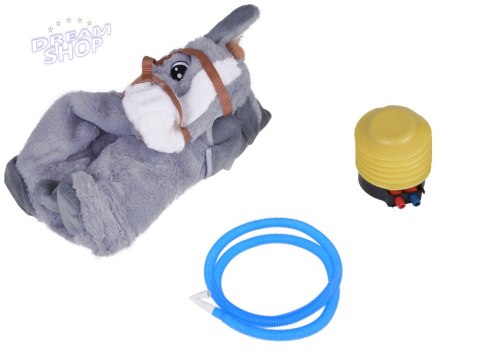 Pompowany konik skoczek pluszowy do skakania dla dziecka pompka ZA5443 SZ Pompowany konik skoczek pluszowy do skakania dla dziecka pompka ZA5443 SZ