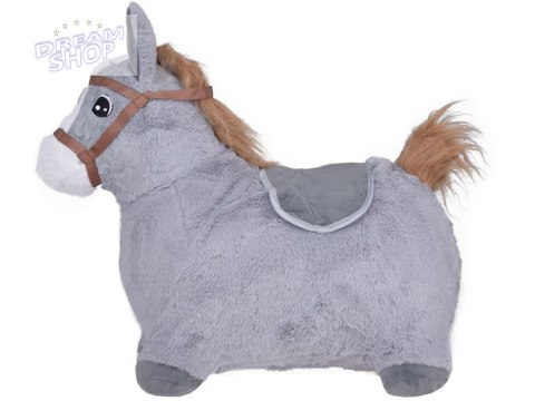 Pompowany konik skoczek pluszowy do skakania dla dziecka pompka ZA5443 SZ Pompowany konik skoczek pluszowy do skakania dla dziecka pompka ZA5443 SZ
