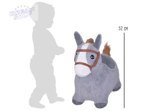 Pompowany konik skoczek pluszowy do skakania dla dziecka pompka ZA5443 SZ Pompowany konik skoczek pluszowy do skakania dla dziecka pompka ZA5443 SZ
