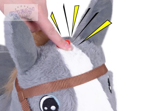 Pompowany konik skoczek pluszowy do skakania dla dziecka pompka ZA5443 SZ Pompowany konik skoczek pluszowy do skakania dla dziecka pompka ZA5443 SZ
