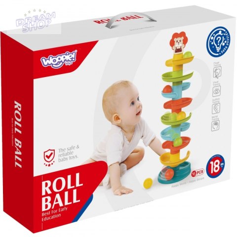 WOOPIE Kulodrom Tor Kulkowy Zestaw Spirala + 6 Kulek WOOPIE Kulodrom Tor Kulkowy Zestaw Spirala + 6 Kulek
