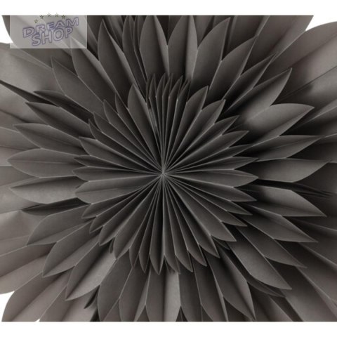 GWIAZDA DEKORACYJNA WISZĄCA PAPIEROWA 3D 50CM SZARA