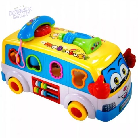 INTERAKTYWNY AUTOBUSIK Z TELEFONEM KLOCKI 2201Ż INTERAKTYWNY AUTOBUSIK Z TELEFONEM KLOCKI 2201Ż