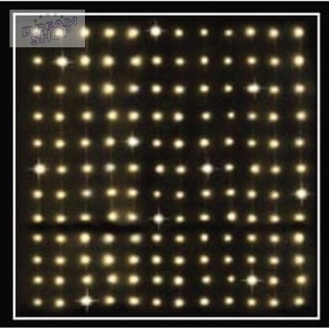 LAMPKI CHOINKOWE KURTYNA ŚWIETLNA ZEW/WEW 144 LED 120X120CM Z PILOTEM CIEPŁY BIAŁY