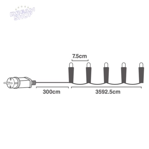 LAMPKI CHOINKOWE ŁAŃCUCH ŚWIETLNY 480 LED TIMER ZIMNY BIAŁY LAMPKI CHOINKOWE ŁAŃCUCH ŚWIETLNY 480 LED TIMER ZIMNY BIAŁY