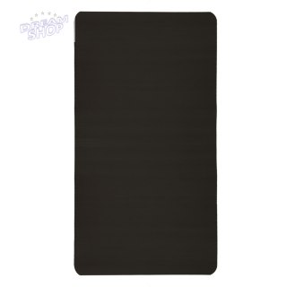 Mata do ćwiczeń jogi gruba 185x80x1,5 cm czarna