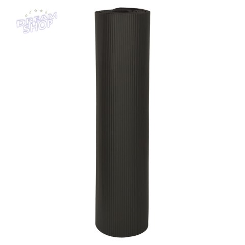 Mata do ćwiczeń jogi gruba 185x80x1,5 cm czarna Mata do ćwiczeń jogi gruba 185x80x1,5 cm czarna