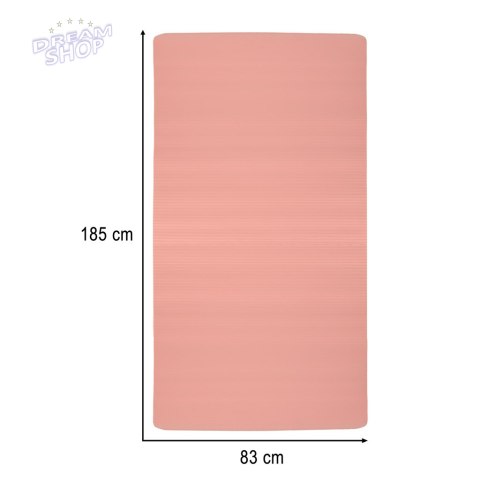 Mata do ćwiczeń jogi gruba 185x80x1,5 cm różowa Mata do ćwiczeń jogi gruba 185x80x1,5 cm różowa