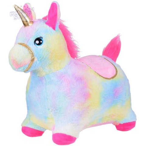 Pompowany konik kucyk skoczek tęczowy jednorożec pluszowy + pompka ZA5444 Pompowany konik kucyk skoczek tęczowy jednorożec pluszowy + pompka ZA5444