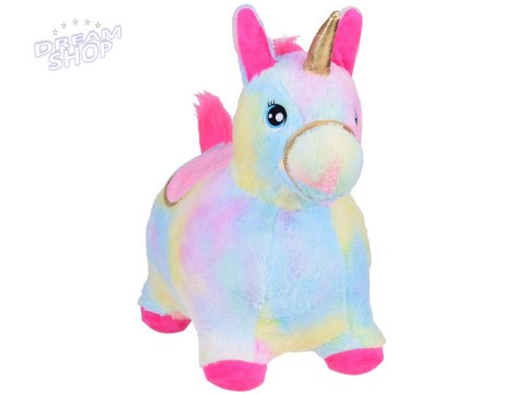 Pompowany konik kucyk skoczek tęczowy jednorożec pluszowy + pompka ZA5444 Pompowany konik kucyk skoczek tęczowy jednorożec pluszowy + pompka ZA5444