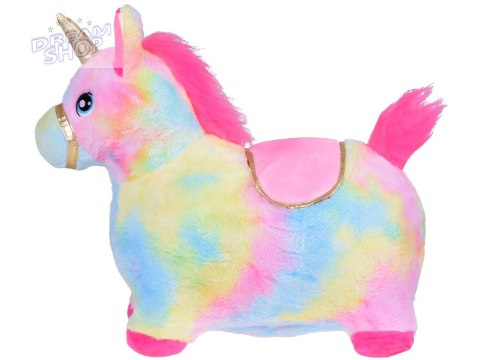 Pompowany konik kucyk skoczek tęczowy jednorożec pluszowy + pompka ZA5444 Pompowany konik kucyk skoczek tęczowy jednorożec pluszowy + pompka ZA5444