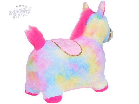 Pompowany konik kucyk skoczek tęczowy jednorożec pluszowy + pompka ZA5444 Pompowany konik kucyk skoczek tęczowy jednorożec pluszowy + pompka ZA5444
