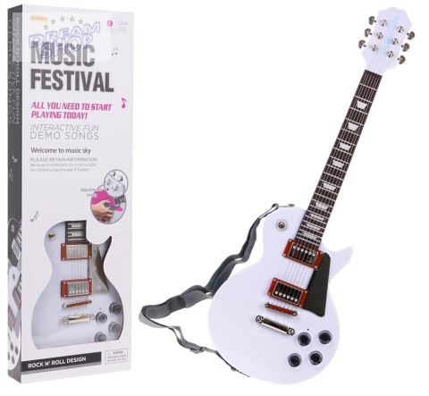 Zestaw Gitara + Mikrofon Biała