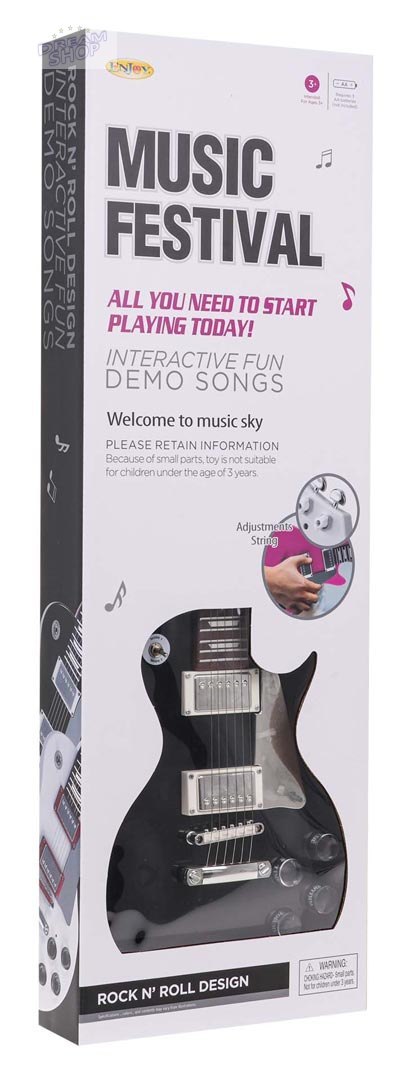 Zestaw Gitara + Mikrofon Czarna