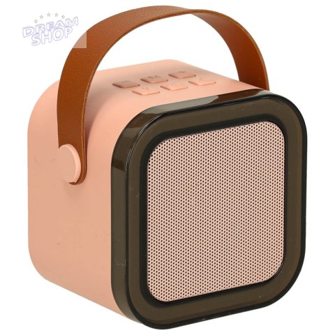 Zestaw do karaoke mikrofon + głośnik przenośny BLUETOOTH USB LED różowy Zestaw do karaoke mikrofon + głośnik przenośny BLUETOOTH USB LED różowy