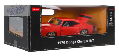 1970 Dodge Charger RT czerwony RASTAR model 1:16 Zdalnie sterowane auto + Pilot 1970 Dodge Charger RT czerwony RASTAR model 1:16 Zdalnie sterowane auto + Pilot