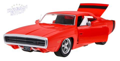 1970 Dodge Charger RT czerwony RASTAR model 1:16 Zdalnie sterowane auto + Pilot 1970 Dodge Charger RT czerwony RASTAR model 1:16 Zdalnie sterowane auto + Pilot
