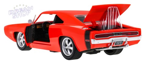 1970 Dodge Charger RT czerwony RASTAR model 1:16 Zdalnie sterowane auto + Pilot 1970 Dodge Charger RT czerwony RASTAR model 1:16 Zdalnie sterowane auto + Pilot