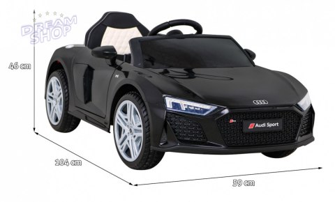 Audi R8 LIFT Samochodzik na akumulator Czarny + Pilot + Koła EVA + MP3 + LED Audi R8 LIFT Samochodzik na akumulator Czarny + Pilot + Koła EVA + MP3 + LED