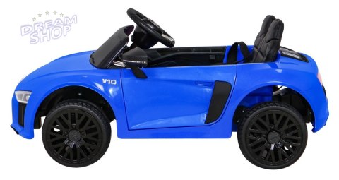 Audi R8 na akumulator dla dzieci Niebieski + Pilot + EVA + Wolny Start + MP3 LED Audi R8 na akumulator dla dzieci Niebieski + Pilot + EVA + Wolny Start + MP3 LED