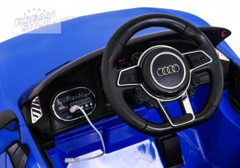 Audi R8 na akumulator dla dzieci Niebieski + Pilot + EVA + Wolny Start + MP3 LED Audi R8 na akumulator dla dzieci Niebieski + Pilot + EVA + Wolny Start + MP3 LED