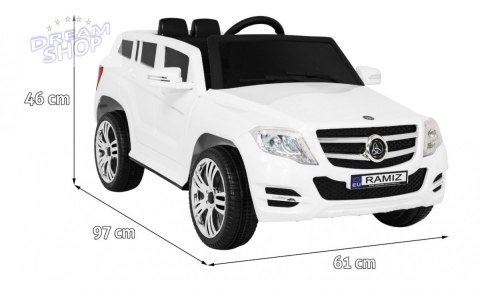 Autko City Rider dla dzieci Biały + Pilot + Regulacja kierownicy + Wolny Start + MP3 USB + LED Autko City Rider dla dzieci Biały + Pilot + Regulacja kierownicy + Wolny Start + MP3 USB + LED