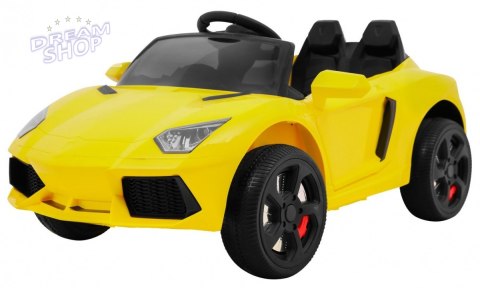 Autko Future na akumulator dla dzieci Żółty + Pilot + Wolny Start + MP3 USB + LED Autko Future na akumulator dla dzieci Żółty + Pilot + Wolny Start + MP3 USB + LED