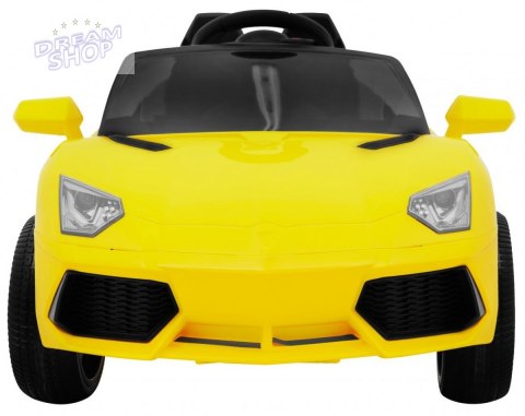 Autko Future na akumulator dla dzieci Żółty + Pilot + Wolny Start + MP3 USB + LED Autko Future na akumulator dla dzieci Żółty + Pilot + Wolny Start + MP3 USB + LED