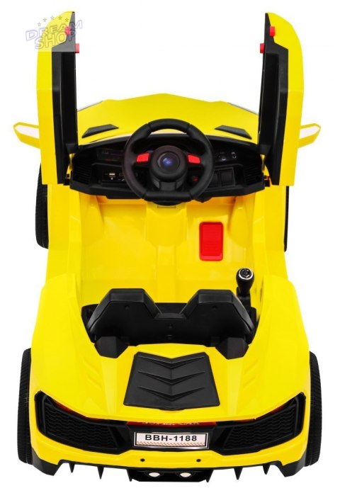 Autko Future na akumulator dla dzieci Żółty + Pilot + Wolny Start + MP3 USB + LED Autko Future na akumulator dla dzieci Żółty + Pilot + Wolny Start + MP3 USB + LED