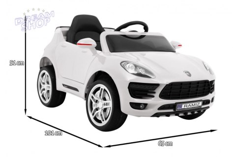 Autko Turbo-S na akumulator dla dzieci Biały + Pilot + Wolny Start + Koła EVA + Radio MP3 Autko Turbo-S na akumulator dla dzieci Biały + Pilot + Wolny Start + Koła EVA + Radio MP3