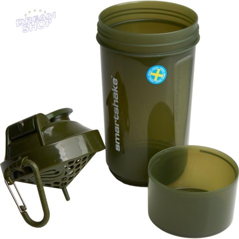 BIDON FITNESS SMARTSHAKE O2GO 800ML ARMY GREEN PURE 2 IMPROVE BIDON FITNESS SMARTSHAKE O2GO 800ML ARMY GREEN PURE 2 IMPROVE
