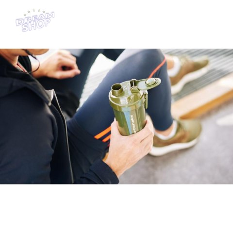 BIDON FITNESS SMARTSHAKE O2GO 800ML ARMY GREEN PURE 2 IMPROVE BIDON FITNESS SMARTSHAKE O2GO 800ML ARMY GREEN PURE 2 IMPROVE