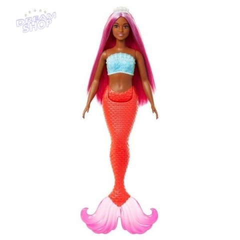 Barbie Lalka Syrenka Koralowy ogon HRR04 Barbie Lalka Syrenka Koralowy ogon HRR04
