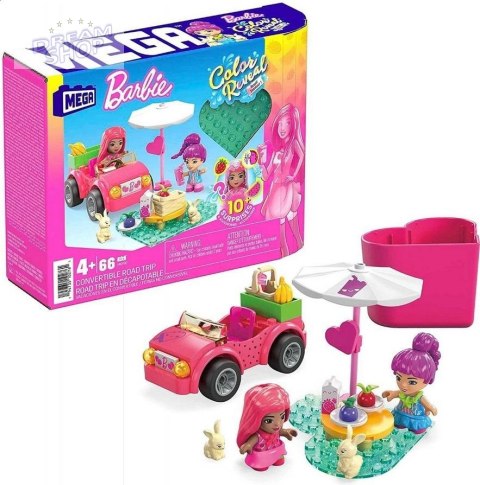 Barbie Mega Klocki Kabriolecik - wesoła wycieczka Barbie Mega Klocki Kabriolecik - wesoła wycieczka