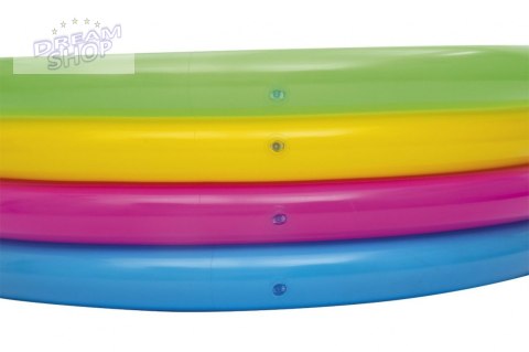 Basen dmuchany 4 pierścienie Brodzik dla dzieci 157x46cm Tęcza BESTWAY + Łatka naprawcza Basen dmuchany 4 pierścienie Brodzik dla dzieci 157x46cm Tęcza BESTWAY + Łatka naprawcza
