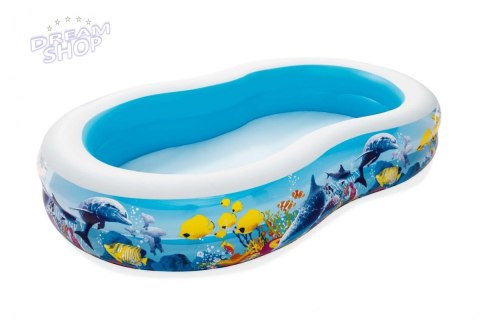 Basen dmuchany Morska Głębina 262x157x46cm dla dzieci 3+ BESTWAY + Łatka naprawcza Basen dmuchany Morska Głębina 262x157x46cm dla dzieci 3+ BESTWAY + Łatka naprawcza