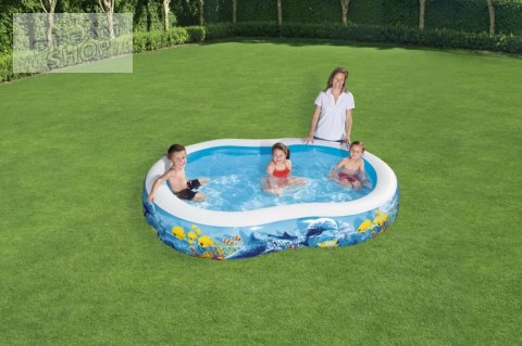 Basen dmuchany Morska Głębina 262x157x46cm dla dzieci 3+ BESTWAY + Łatka naprawcza Basen dmuchany Morska Głębina 262x157x46cm dla dzieci 3+ BESTWAY + Łatka naprawcza