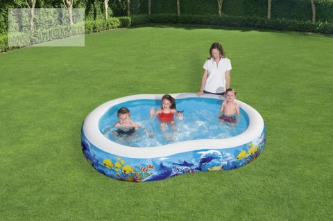 Basen dmuchany Morska Głębina 262x157x46cm dla dzieci 3+ BESTWAY + Łatka naprawcza Basen dmuchany Morska Głębina 262x157x46cm dla dzieci 3+ BESTWAY + Łatka naprawcza