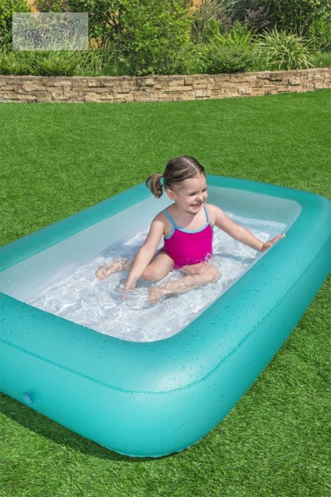 Basen dmuchany dla dzieci 2+ BESTWAY Prostokątny 165x104x25cm + Dmuchane dno Basen dmuchany dla dzieci 2+ BESTWAY Prostokątny 165x104x25cm + Dmuchane dno
