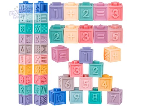 Edukacyjny zestaw klocków dla malucha, Miękkie Klocki, Cyferki, Figury geometryczne, Kształty 12 sztuk Edukacyjny zestaw klocków dla malucha, Miękkie Klocki, Cyferki, Figury geometryczne, Kształty 12 sztuk
