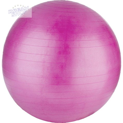 PIŁKA DO ĆWICZEŃ FITNESS 75CM ANTIBURST RÓŻOWA XQMAX