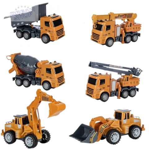WOOPIE Wielki Zestaw Auta Budowlane 6w1 WOOPIE Wielki Zestaw Auta Budowlane 6w1