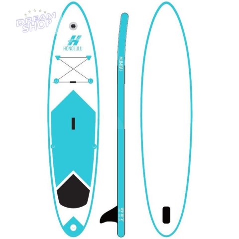 ZESTAW DESKA SUP 150KG DMUCHANA HONOLULU 320x76x15CM NIEBIESKA ZESTAW DESKA SUP 150KG DMUCHANA HONOLULU 320x76x15CM NIEBIESKA