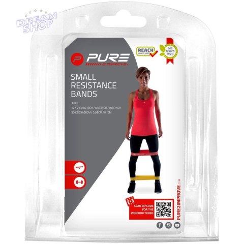 ZESTAW GUM DO ĆWICZEŃ FITNESS CROSSFIT MINI BAND 3SZT PURE 2 IMPROVE ZESTAW GUM DO ĆWICZEŃ FITNESS CROSSFIT MINI BAND 3SZT PURE 2 IMPROVE